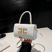 (White) Contemporary Style Street Womens Small Square Handbag In Various Colors Use Everyday For