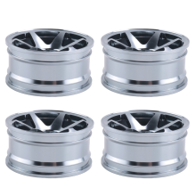 4P aluminiumlegering 6 spaaks velg voor RC 1/10 On-Road 1052 Drift TE37+, grijs