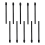 (10 Pack) Marker Pen Tips/Nibs for 2 Stylus Replacement Nibs/Tips Soft (Black) 3