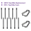 (10 Pack) Marker Pen Tips/Nibs for 2 Stylus Replacement Nibs/Tips Soft (Black) 4