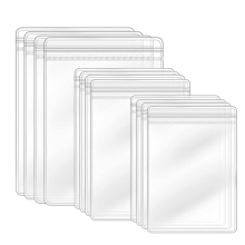 Jewelry Bag Self Seal Plastic Zipper Clear PVC Rings Earrings Storage 3.5 x 5 In, 2.8 2 4 in (120 Pcs)