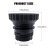 Soda Bottle Adapter for Terra Glass Quick Connect Attachment Refill Cap 4