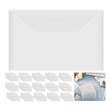150 stuks 9,45 x 7,09 inch opbergzakken, hersluitbare plastic enveloppen, zakken voor transparante postzegels, plakboekpapier