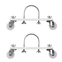 Mobile Pulley Bracket for Electric Heaters, Oil Tin Hydroelectric Radiator Stand, Easily Move Your Heater Anywhere White