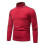 (L,Red)Mens Plain Roll Neck Basic Sweater Winter Slim Fit Thick Knit Warm Pullover Top 1
