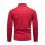 (XL,Red)Mens Plain Roll Neck Basic Sweater Winter Slim Fit Thick Knit Warm Pullover Top 2