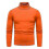 (2XL,Orange)Mens Plain Roll Neck Basic Sweater Winter Slim Fit Thick Knit Warm Pullover Top 1