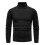 (2XL,Black)Mens Plain Roll Neck Basic Sweater Winter Slim Fit Thick Knit Warm Pullover Top 1
