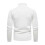(3XL,White)Mens Plain Roll Neck Basic Sweater Winter Slim Fit Thick Knit Warm Pullover Top 2