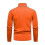 (3XL,Orange)Mens Plain Roll Neck Basic Sweater Winter Slim Fit Thick Knit Warm Pullover Top 2