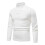 (4XL,White)Mens Plain Roll Neck Basic Sweater Winter Slim Fit Thick Knit Warm Pullover Top 1