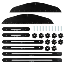 Traptrede-meetinstrument, trapmeetliniaalset, plankindelingstool voor trappen, stootborden, planken en het snijden van gipsplaat