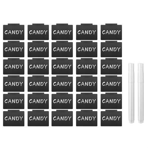 Basket Labels Clip on for Storage Bins - Plastic Removable Bin Dry Erase Labels,32PCS 1
