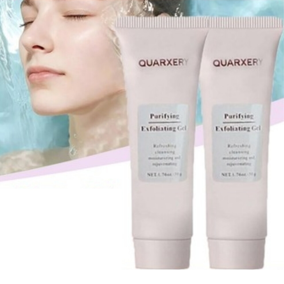 2X Quarxery Purifying Exfoliating Gel, Quarxery Purifying Cream, for Face and Body