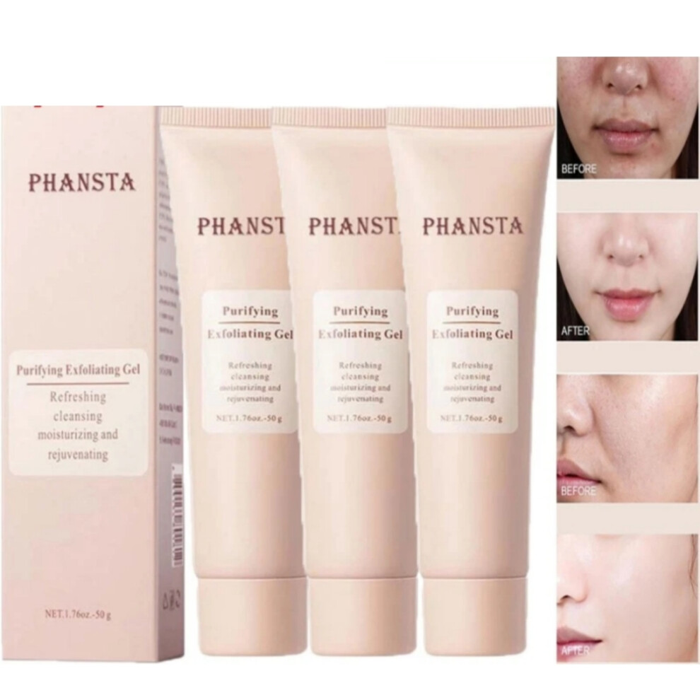 3X Purifying Exfoliating Gel, Exfoliating Gel Brightening, Exfoliating Gel Scrub Face Body Skin