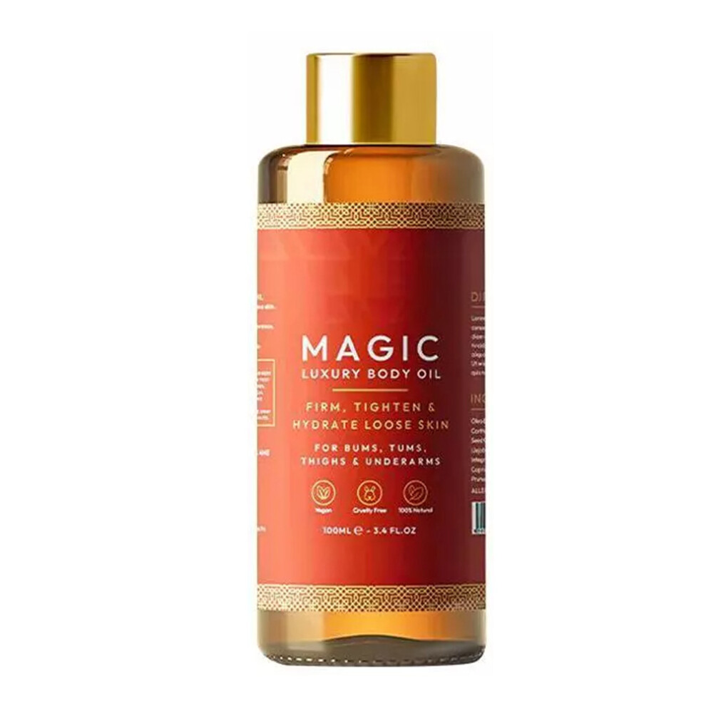 (1Pcs) Magic Body Oil, 100ml Body Oils - Plumps, Tightens, Firms And Hydrates Sagging Skin, Arms, Chest, Thighs And Tums, Suitable For Full Body Use