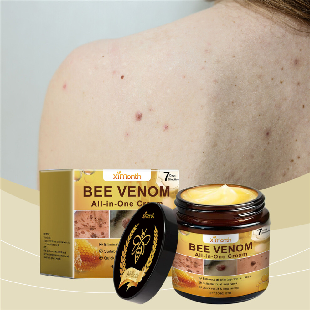 Cream 3Pc Bee Venom Skin Treatment Bee Venom All-In-One Wart Remover