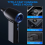 Φυσητήρας Jet Fan Jet Dry Blower 3 ταχυτήτων Ασύρματος φυσητήρας φύλλων μαύρος 2