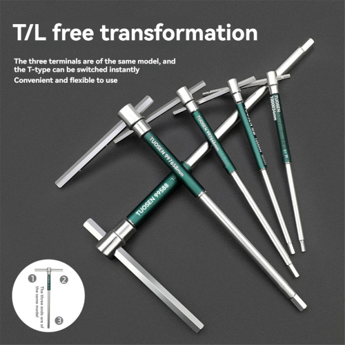 Llave hexagonal con mango en T TUOSEN de 8 piezas Llave hexagonal 1