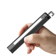 Penna luminosa versatile ricaricabile a LED+COB, penna luminosa USB con 6 modalità