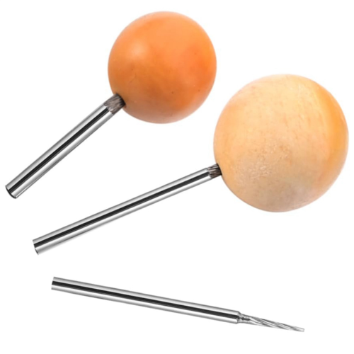3pcs Bead Polishing Rod Steel Bead Drill Cylindrical Grind Make Fixed 2