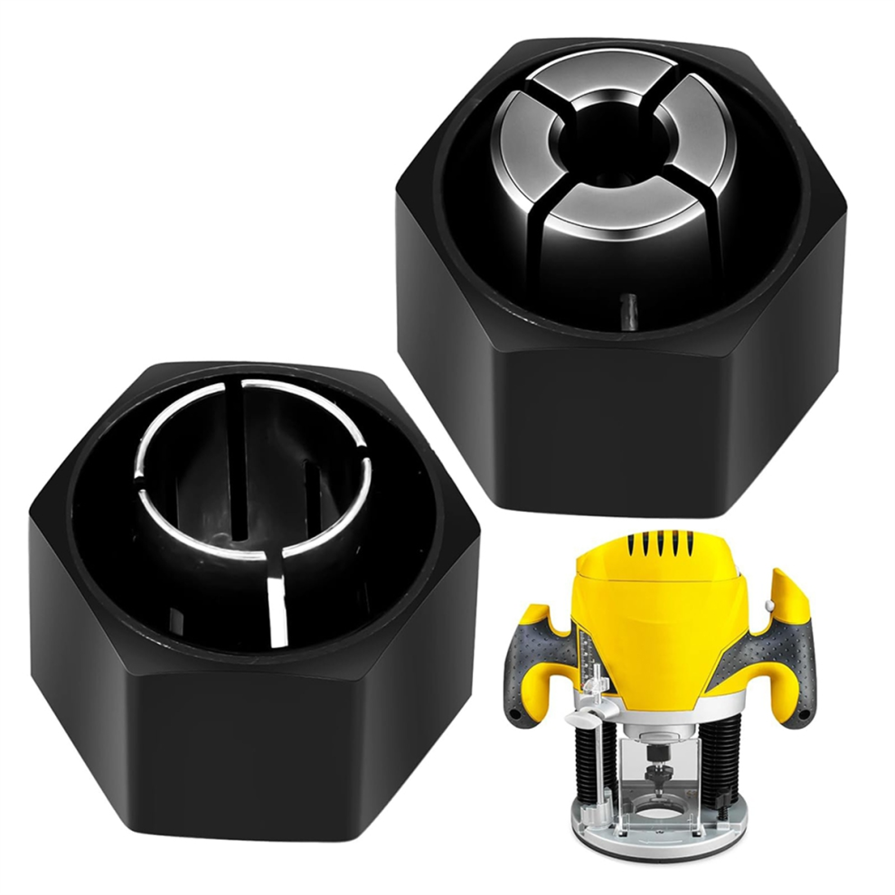 Kit De 2 Pinzas De Repuesto Para Fresadora De 1/4" Y 1/2" Compatible Con Dw621-image