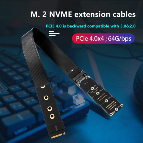 Dual Protocol PCIE4.0 M.2 M Key NVME-verlengkabel: B 1