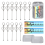 12 Set Beadable Keychain Making Kit Metal Beaded Keychain Kit, 1