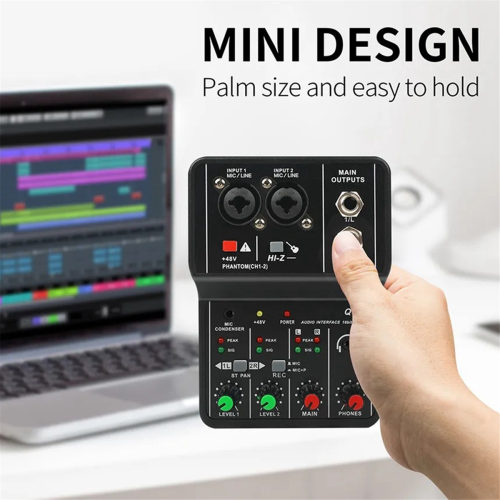 Scheda audio professionale per mixer audio per studio di canto, computer PC 2