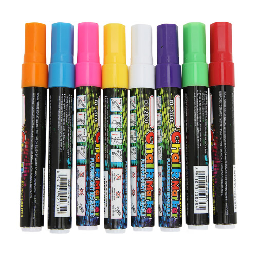 8Pcs Chalk Markers 8 Colors Bright Vibrant Colors 1