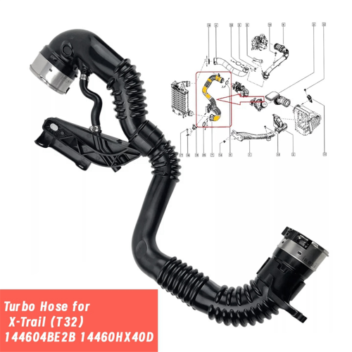 14460-HX40D Turbo Luftrør Intercooler Muffe Med Beslag Til 1