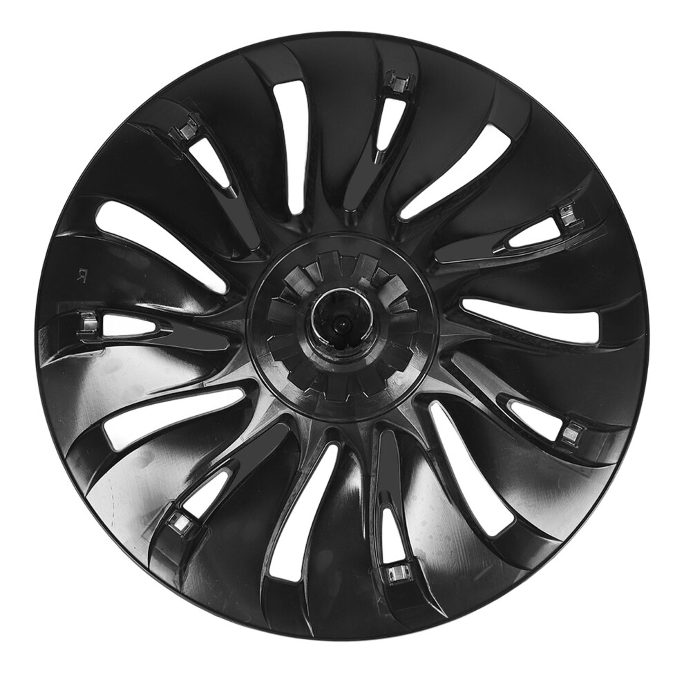 4Pcs 19In Wheel Hub Cap Symmetrical Style Cool Black 9121376976094