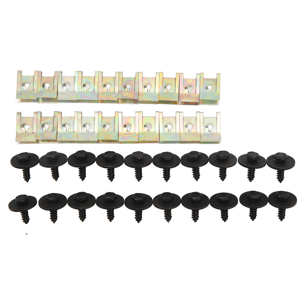 40 Pcs Engine Undertray Shield Panel Clips Under 9121376976278