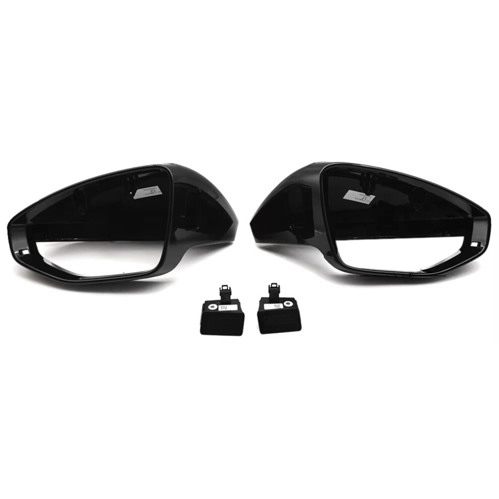 Voor Audi A6 C8 Zwarte Rijstrookwisselassistent Spiegelbehuizing-image