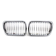 Car Kidney Grille for BMW 3 Series E36 1997-1999, Silver