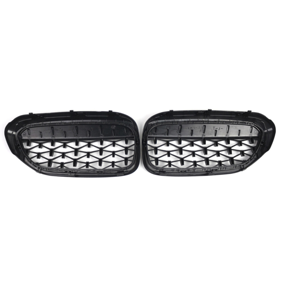 Glossy Diamond Kidney Grille For Bmw 5 Series G30 G38 Black 4712930617963