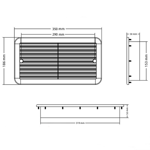 Ventilateur d'extraction de ventilation pour caravane 12 V, A 1