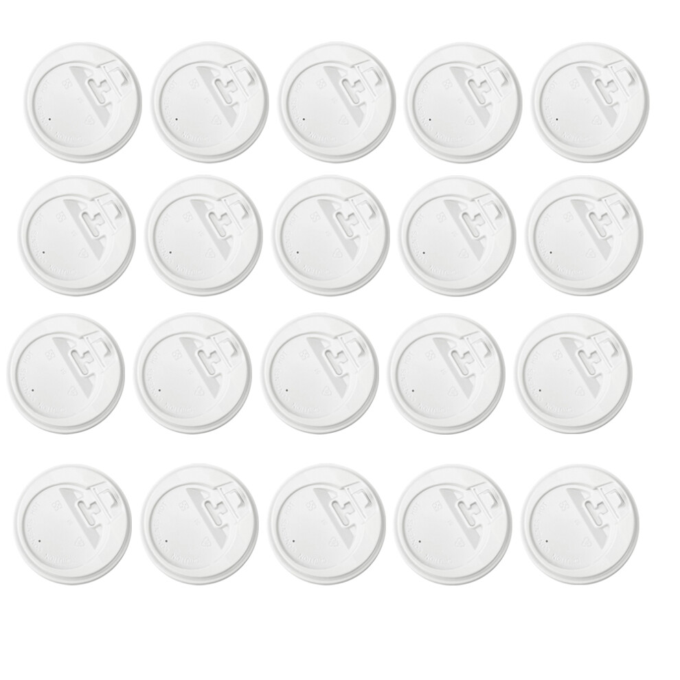 Coperchi Per Tazze Da CaffÃ¨, 200 Pezzi, Coperchi In Plastica Monouso Da 3,54 Pollici, Bianchi-image