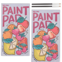 Mini quaderno da colorare con acquerello, pittura, graffiti e arte