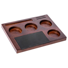Estação de compactação de café expresso com base antiderrapante, compactador de café de 51/54/58 mm