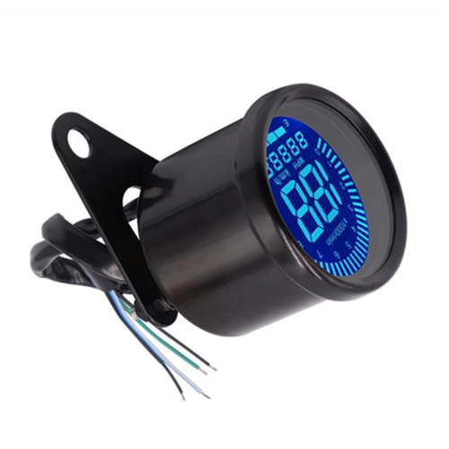 Velocímetro digital universal para motocicletas, retro, LCD 2