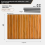 Table pliante portable couleur bois 12,7 cm 2