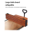 Table pliante portable couleur bois 12,7 cm 6