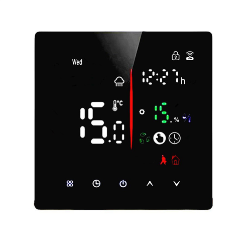 Termostato intelligente Tuya WiFi Termostato programmabile per casa 3A Nero