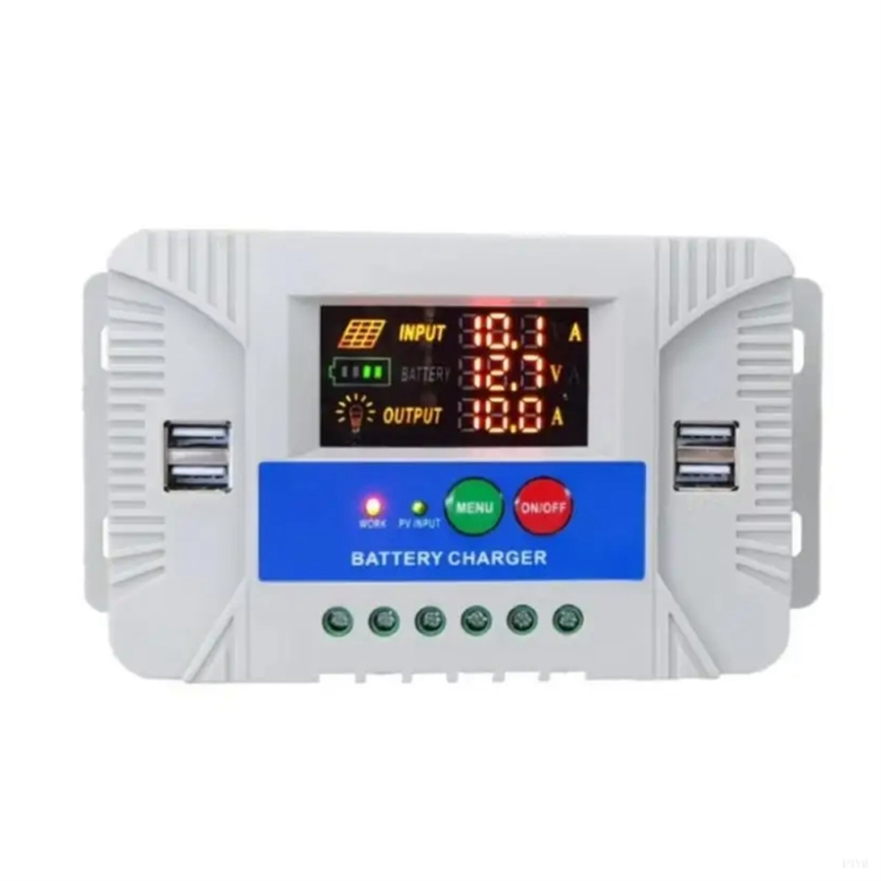 Regolatore Solare Pwm Regolatore Di Potenza Solare Adattivo Con Display, A-image
