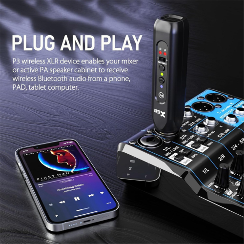 Ασύρματος δέκτης Bluetooth Xvive P3D XLR Δέκτης ήχου Bluetooth 2