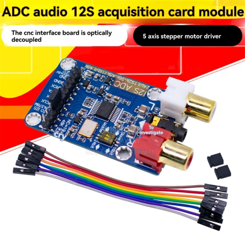 I2S ADC Master Slave Mode Development Board Support 3.5MM/RCA Input 2