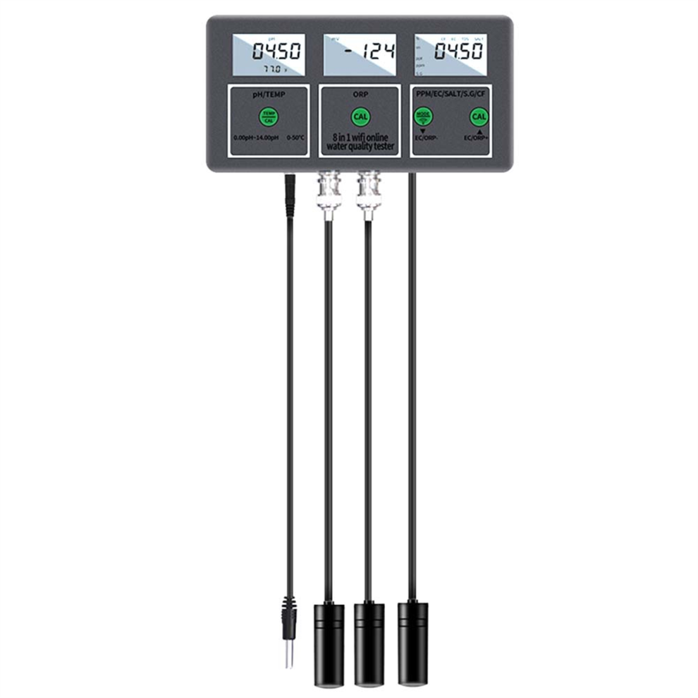 Comprobador De Calidad Del Agua 8 En 1 Con ConexióN Wifi Y Enchufe Europeo-image