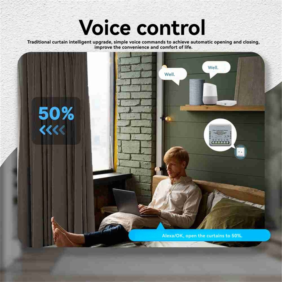 Tuya Zigbee Smart Curtain Switch For Roller Blinds &Alexa/Google Home 4712930697392