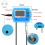 Online PH / EC-monitormeter Acidometer 2 in 1 PH EC-meter EU-stekker 2